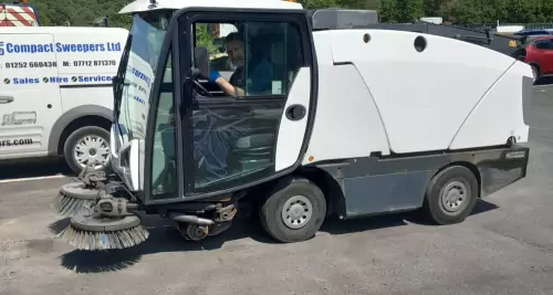 Fully operated road sweeper hire